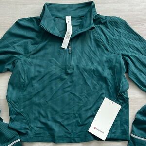 LULULEMON It’s Rulu Run Ribbed Cropped Half Zip
